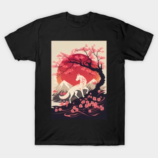 Pastel Kitsune: Cherry Blossom Dreams 4 T-Shirt